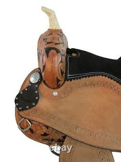 Arabian Western Saddle Horse Pleasure Used Trail Cross Leather Tack Set 15 16 17