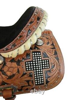 Arabian Western Saddle Horse Pleasure Used Trail Cross Leather Tack Set 15 16 17