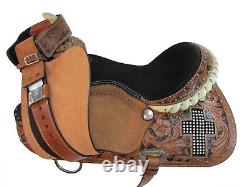 Arabian Western Saddle Horse Pleasure Used Trail Cross Leather Tack Set 15 16 17