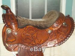 Arabian -arab Saddle Tex Tan Herefordexcellentsilver Laced Top Qualityusa