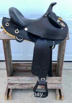 Australian Outrider Collection Outback Saddle by Tough 1 Black, 18 inch (L)