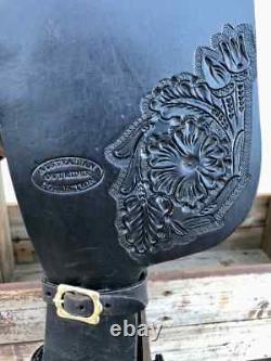 Australian Outrider Collection Outback Saddle by Tough 1 Black, 18 inch (L)