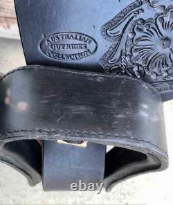 Australian Outrider Collection Outback Saddle by Tough 1 Black, 18 inch (L)