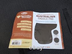 Australian Outrider Collection Outrider Stock Saddle Black with Horn Large