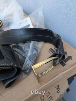 Australian Outrider Collection Outrider Stock Saddle Black with Horn Large