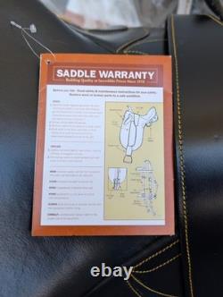 Australian Outrider Collection Outrider Stock Saddle Black with Horn Large