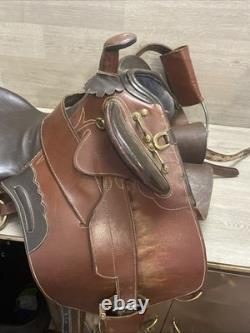 Australian Stock Horse Saddle Genuine Leather