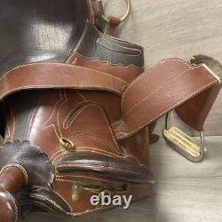 Australian Stock Horse Saddle Genuine Leather
