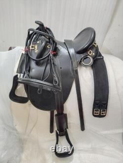 Australian Stock Leather Horse Tack Saddle Size 15 Australian Stock Leather Horse Tack Saddle Size 15