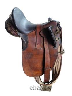 Australian Stock Saddle 17'' Metal Stirrups Down Under Saddle Supply