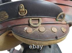 Australian Stock Saddle 17'' Metal Stirrups Down Under Saddle Supply