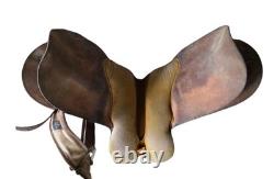 Australian Stock Saddle 17'' Metal Stirrups Down Under Saddle Supply