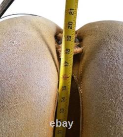 Australian Stock Saddle 17'' Metal Stirrups Down Under Saddle Supply