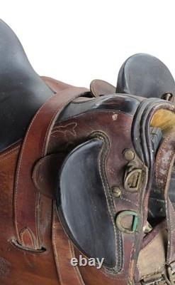 Australian Stock Saddle 17'' Metal Stirrups Down Under Saddle Supply