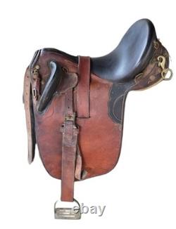Australian Stock Saddle 17'' Metal Stirrups Down Under Saddle Supply