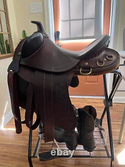 Australian Stock Saddle Co. Saddle Fox Poley Saddle Crossover Western English