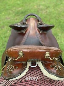 Australian saddle hybrid western stock saddle with adjustable tree