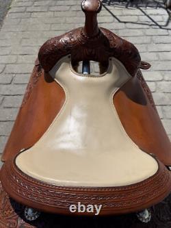 B&C Handcrafted 16.5 Western Reiner Saddle