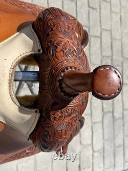 B&C Handcrafted 16.5 Western Reiner Saddle
