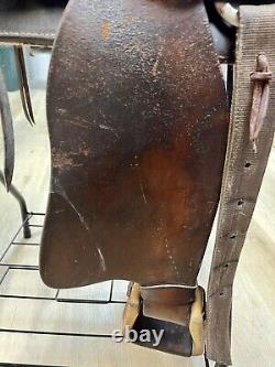 B. Hill Saddlery Heavy Leather Wide Gullet Western Horse Saddle 15 In Seat