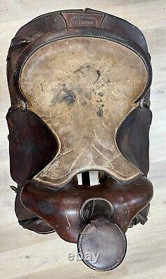 B. Hill Saddlery Heavy Leather Wide Gullet Western Horse Saddle 15 In Seat