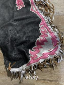 BARSTOW BULL RIDING Rodeo CHAPS. Longhorn Saddle 100-13A3 30x391/2 EUC