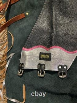 BARSTOW BULL RIDING Rodeo CHAPS. Longhorn Saddle 100-13A3 30x391/2 EUC