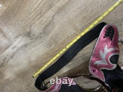BARSTOW BULL RIDING Rodeo CHAPS. Longhorn Saddle 100-13A3 30x391/2 EUC