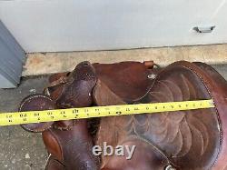 BEAUTIFUL Western Horse Saddle 15 Brown Leather 1300 In Very Good Condition