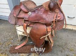 BEAUTIFUL Western Horse Saddle 15 Brown Leather 1300 In Very Good Condition