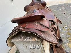 BEAUTIFUL Western Horse Saddle 15 Brown Leather 1300 In Very Good Condition