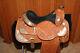 Beautiful15 Kathy's Custom Hand Tooled Western Show Saddle Used Once Silver