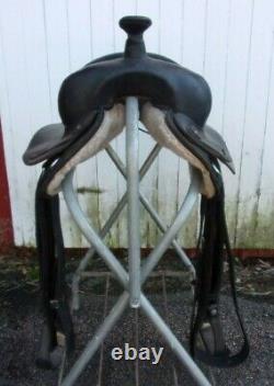 BIG HORN Western Pleasure/Trail Synthetic Saddle 15 1/2 Round Skirt WOW