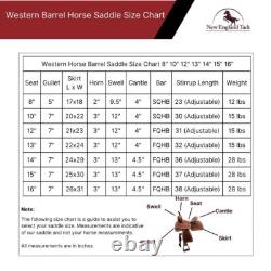 Barrel, Deep Seat, Stitched, Adults & Kids-Youth Western Horse Barrel Saddle