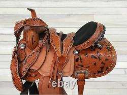 Barrel Racing Saddle Western Horse Pleasure Hand Made Used Tack Set 15 16 17