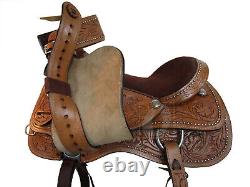 Barrel Racing Western Saddle Horse Pleasure Custom Leather Tack Set 15 16 17 18