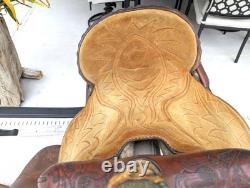 Barrel Saddle Vintage Red Ryder 15 Roughout seat