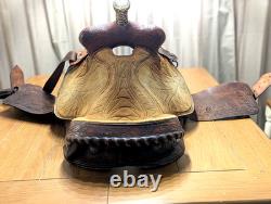 Barrel Saddle Vintage Red Ryder 15 Roughout seat