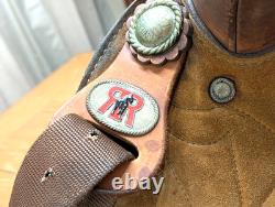 Barrel Saddle Vintage Red Ryder 15 Roughout seat