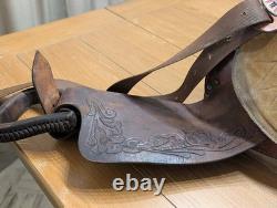 Barrel Saddle Vintage Red Ryder 15 Roughout seat