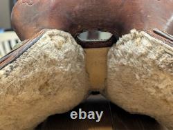Barrel Saddle Vintage Red Ryder 15 Roughout seat