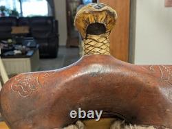 Barrel Saddle Vintage Red Ryder 15 Roughout seat