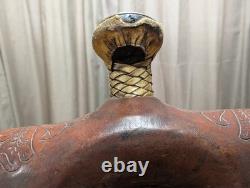Barrel Saddle Vintage Red Ryder 15 Roughout seat