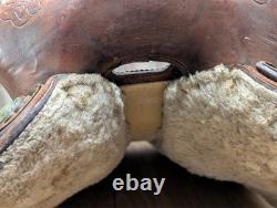 Barrel Saddle Vintage Red Ryder 15 Roughout seat
