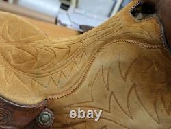 Barrel Saddle Vintage Red Ryder 15 Roughout seat