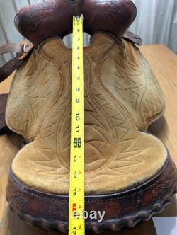 Barrel Saddle Vintage Red Ryder 15 Roughout seat