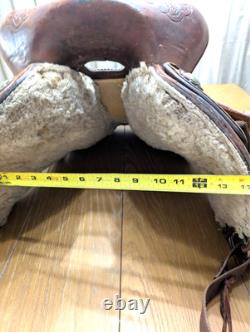 Barrel Saddle Vintage Red Ryder 15 Roughout seat