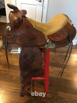 Barrel western show saddle