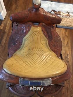 Barrel western show saddle