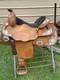 Beautiful 16 Big Horn Western Show Saddle Withsilver & Oak Leaf Tooling Us Made